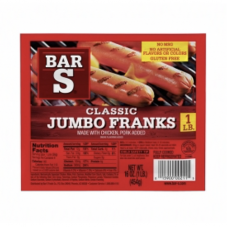 Bars Classic Jumbo Franks 1lb